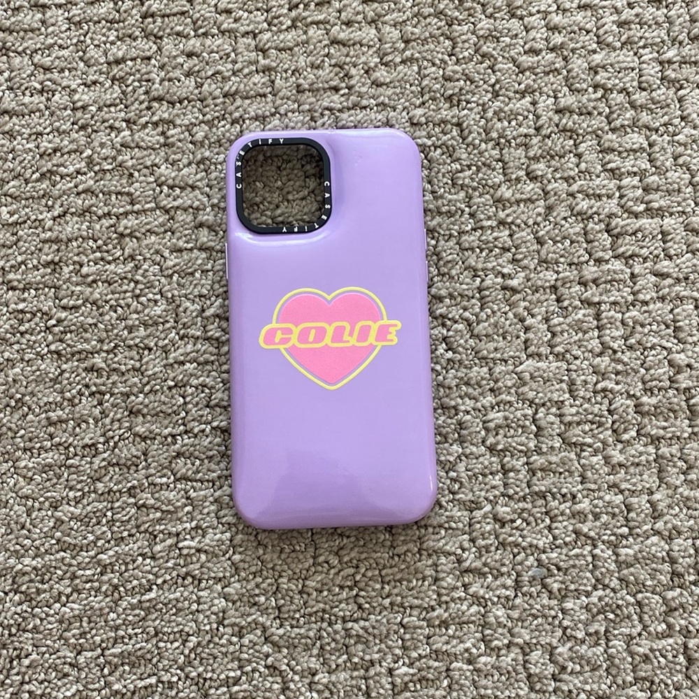 Casetify purple puffy Colie case- Iphone 13 pro max